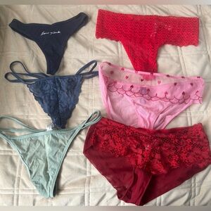 Pink / Adore me underwear bundle - Red, Pink, Blue